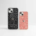 Pochette iPhone 13 Pro Max & 13 Normal rose et noir