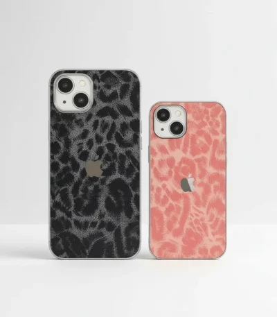 Pochette iPhone 13 Pro Max & 13 Normal rose et noir